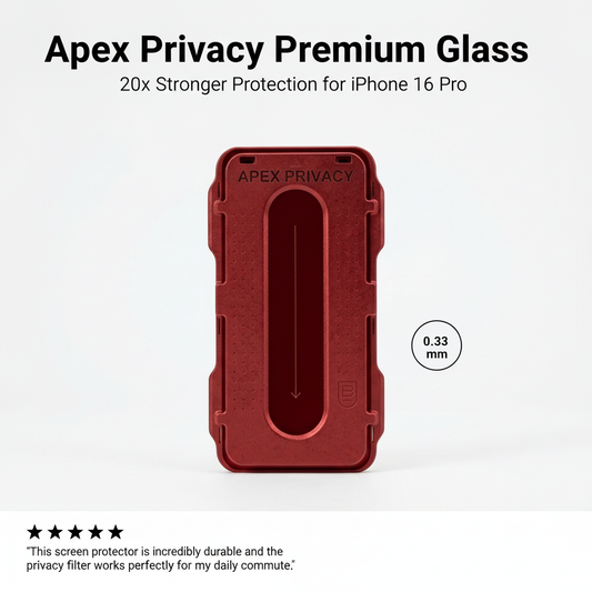 Apex Privacy Premium Glass Screen Protector for iPhone 16 Pro